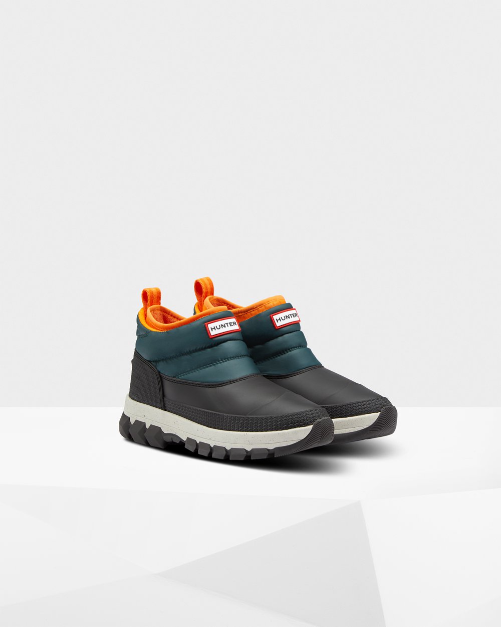 Hunter Kar Çizme Bayan Yeşil/Gri - Original Insulated Ankle - Türkiye VT0894172
